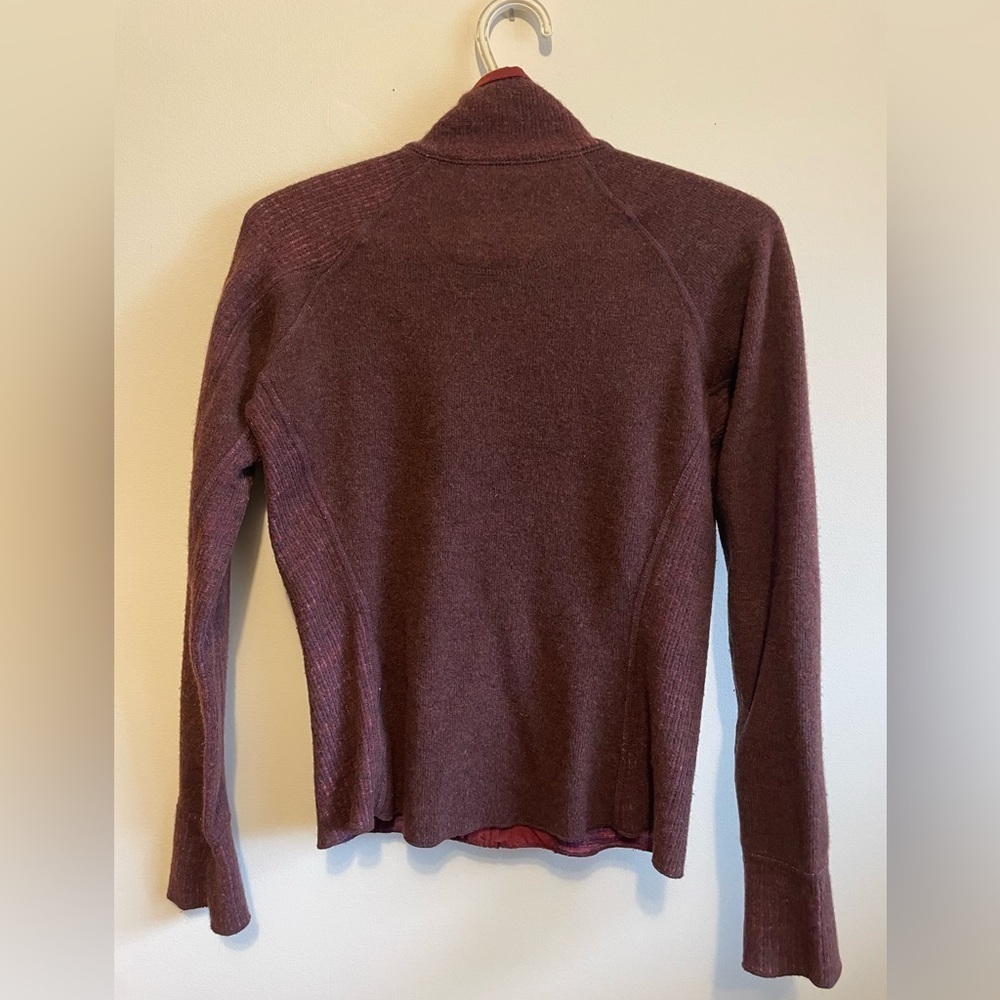 #167- MOUNTAIN HARDWARE-Sarafin full zip Sweater Womens S Wool Blend - Picture 2 of 4